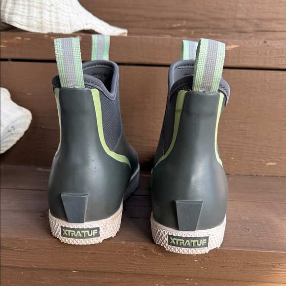 XTRATUF Women's Gray & Mint Short Rain Boots - Picture 11 of 12